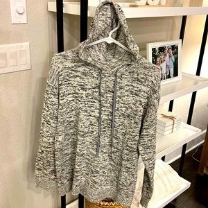 Boutique hoodie gray & white